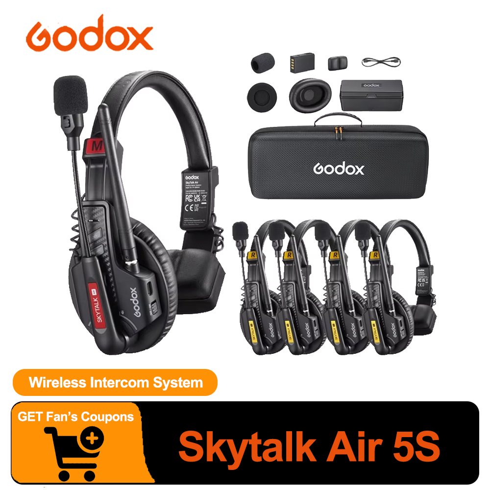 Condenser Microphone Kit - Godox Skytalk Air 5S, gürültüsüz tasarımı