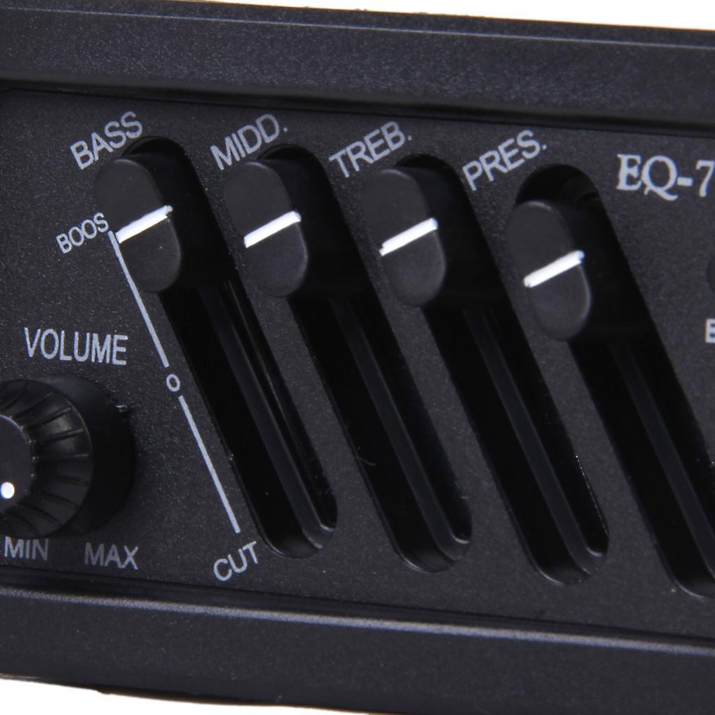 Volume Control Board - Akustik Gitar için 4 Bantlı EQ
