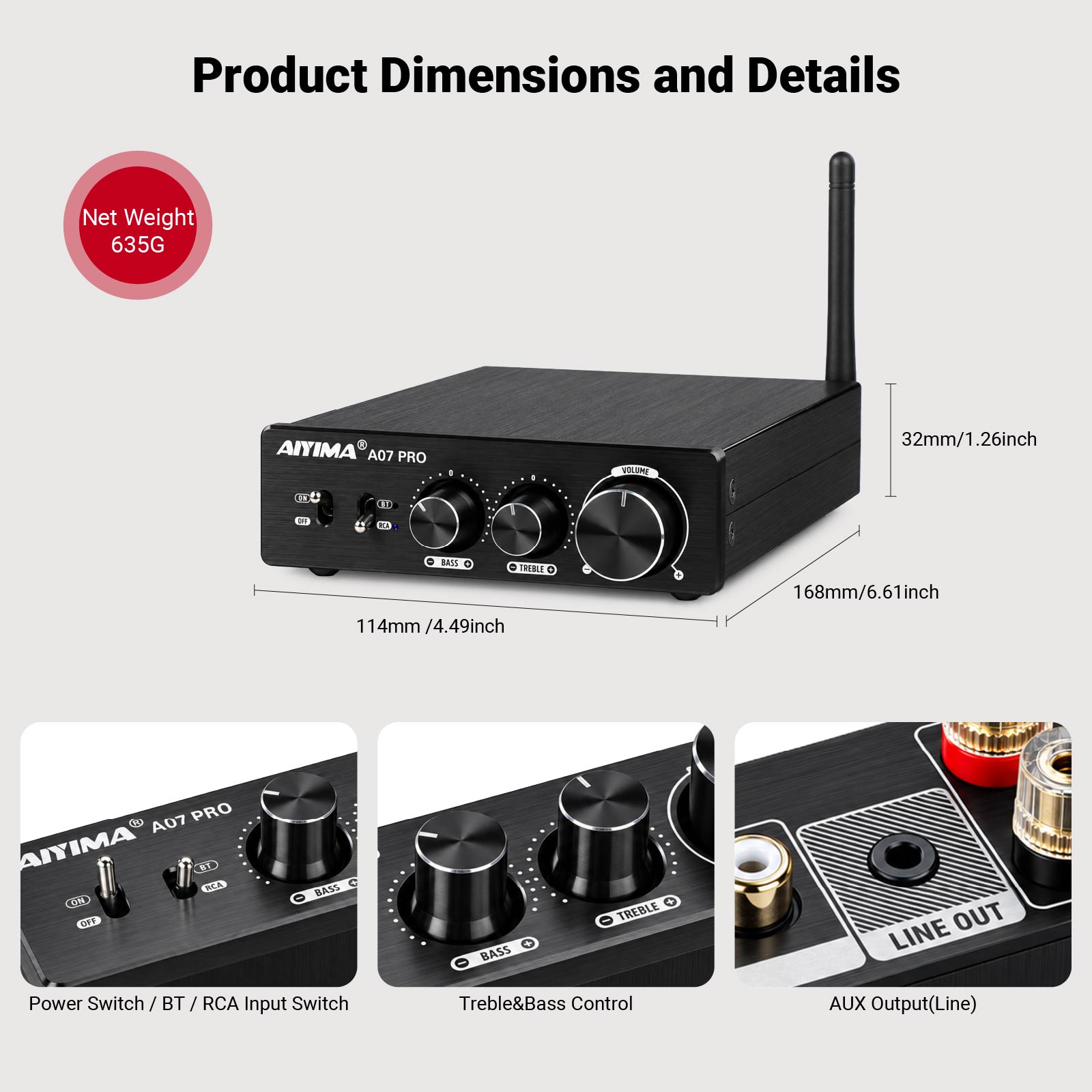AIYIMA A07 PRO Bluetooth Ampli - Es9018 Dac incelemesi ve fiyatı