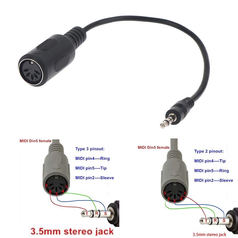 [Yeni] MIDI Din 5 - 3.5mm TRS  - Trs Cable incelemesi ve fiyatı