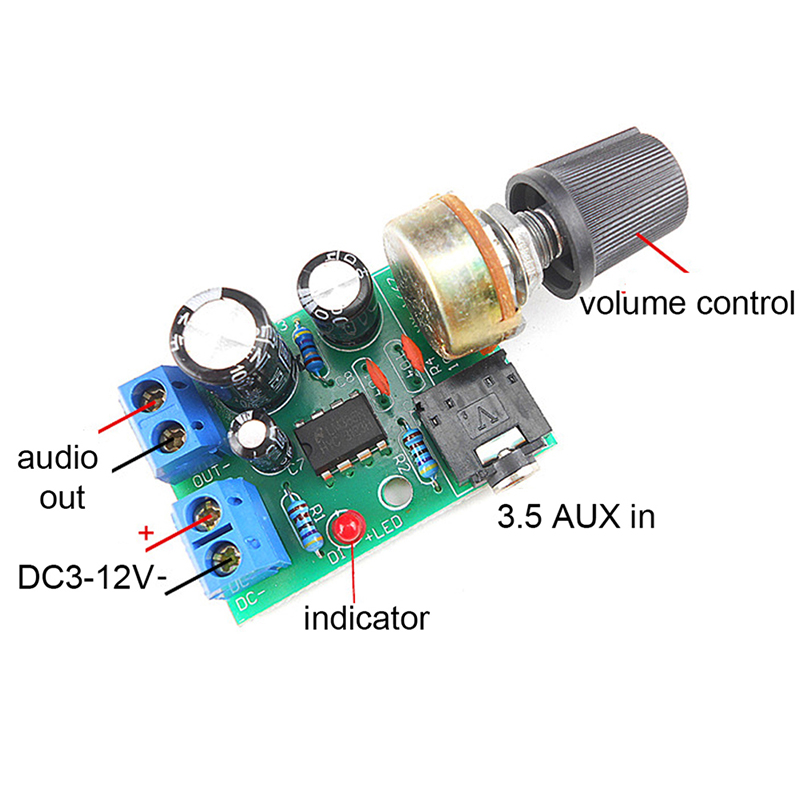 LM386 Ses Amplifikatörü Kartı  - Volume Control Board incelemesi ve fiyatı