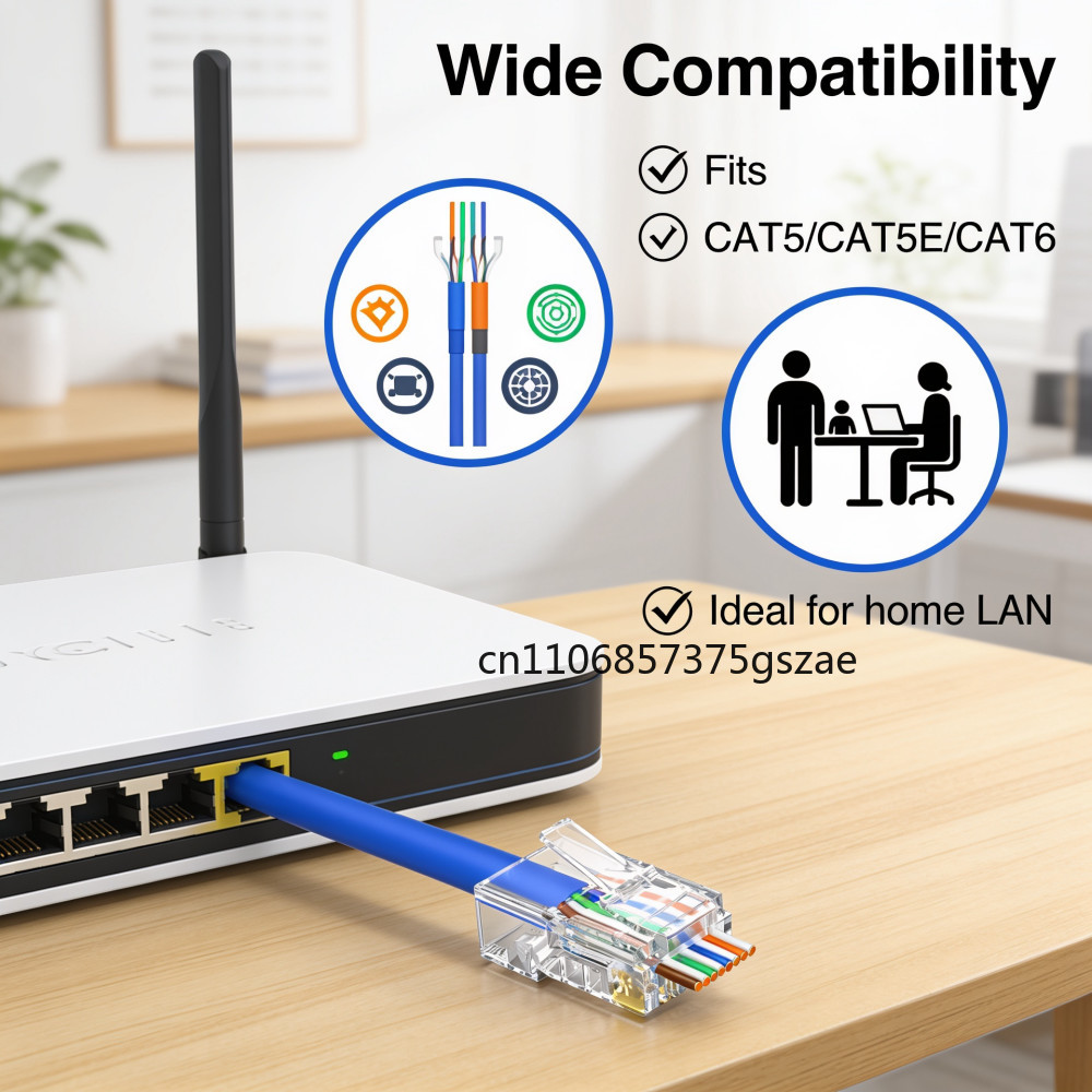 10/50/100 ADET CAT6 Delikli Kr - Rj45 Jack incelemesi ve fiyatı