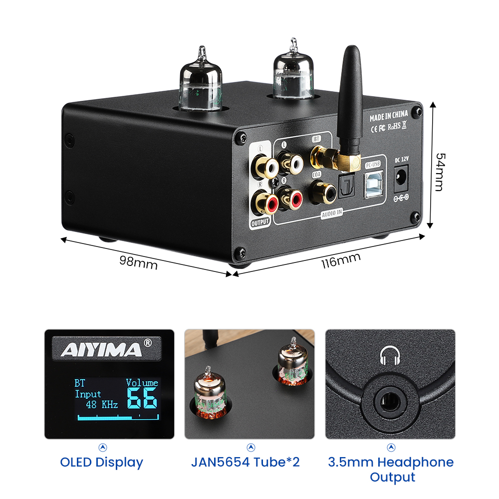 AIYIMA Audio Tube-T10 Dekoder  - Es9018 Dac incelemesi ve fiyatı